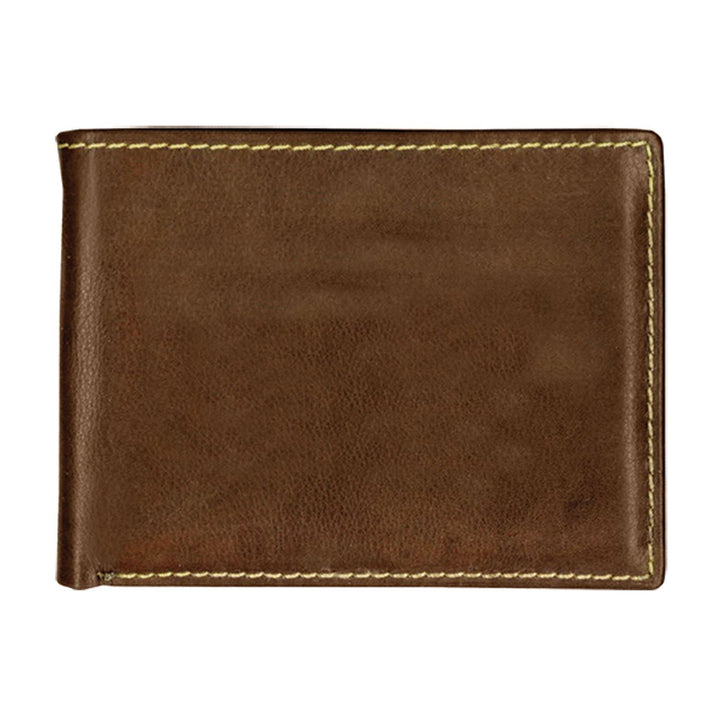 Andrew Philips® Leather Contrast Stitch Billfold Wallet