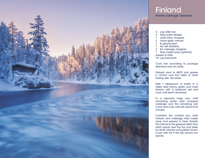 Triumph® Calendars World Scenes with Recipe Calendar