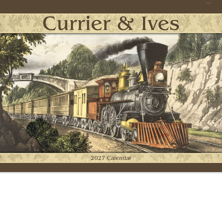 Good Value™ Currier & Ives - Stapled Calendar