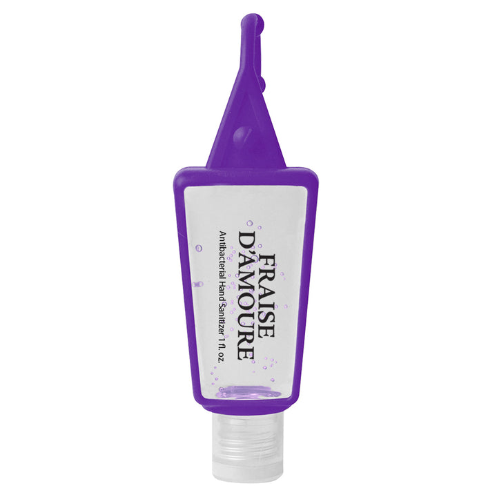 1 Oz. Hand Sanitizer In Silicone Holder
