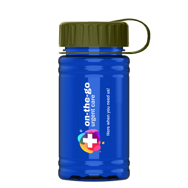 Mini RPET Bottle with Tethered Lid - 16 oz.
