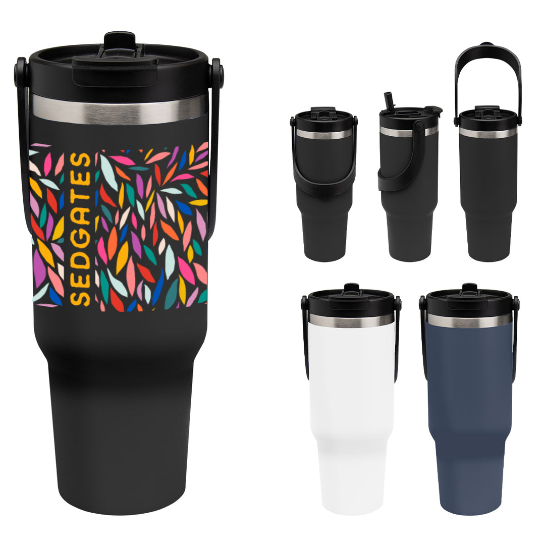 40 Oz. Full Color Peak Intrepid Recycled Stainless Steel Tumbler