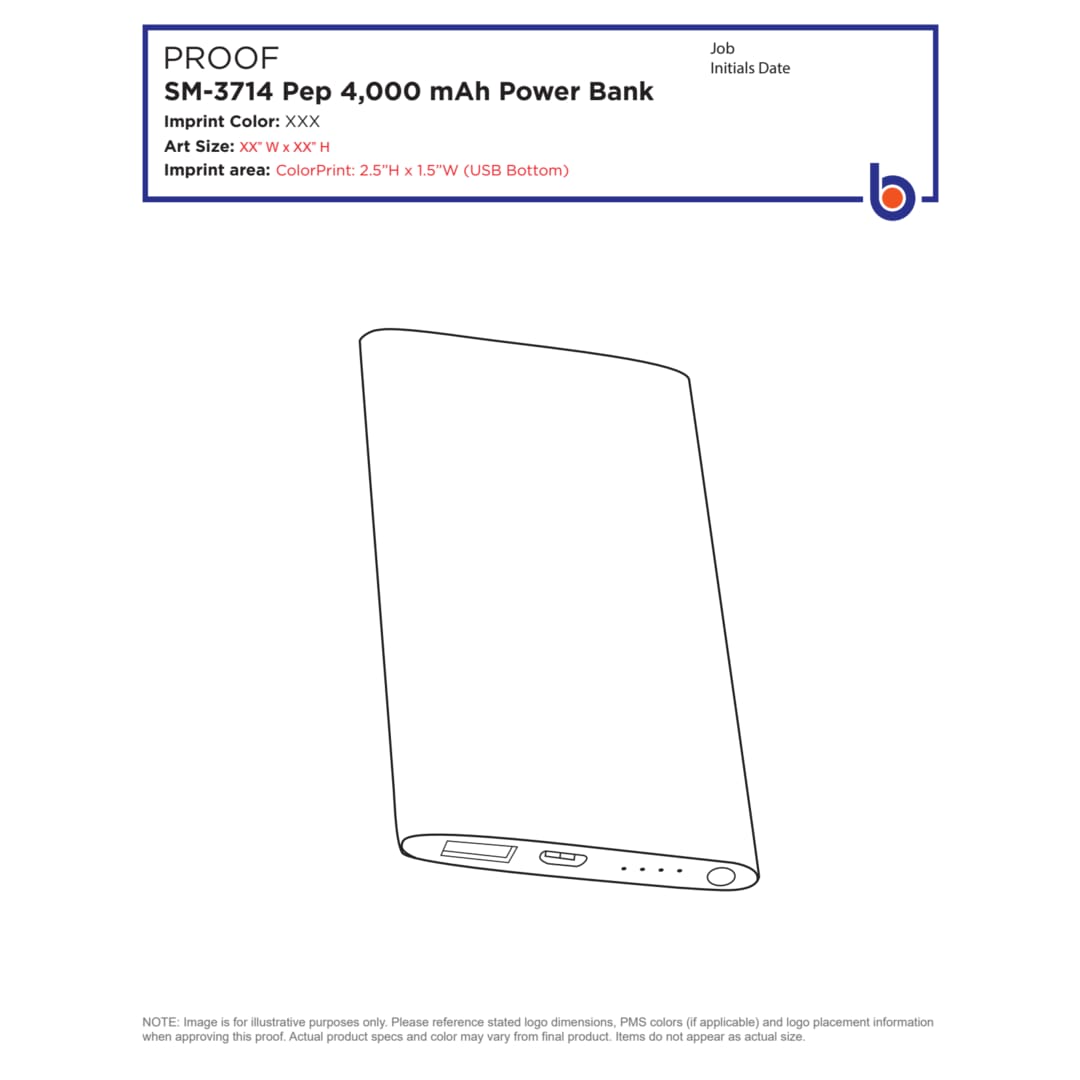 Pep 4000 mAh Power Bank