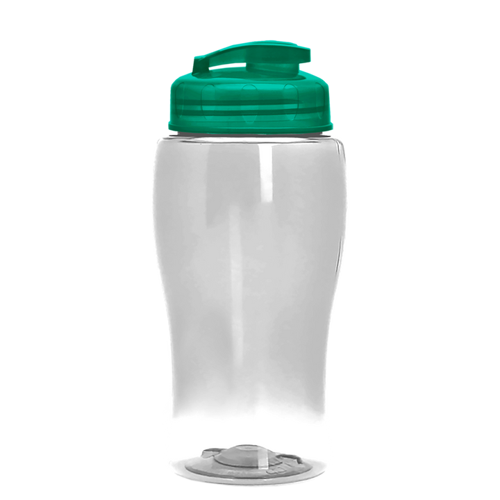 Poly-Pure Jr. - 18 oz. Transparent Bottle with USA Flip