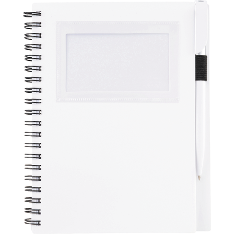 FSC® Mix 5.5" x 7" Star Spiral Notebook with Pen