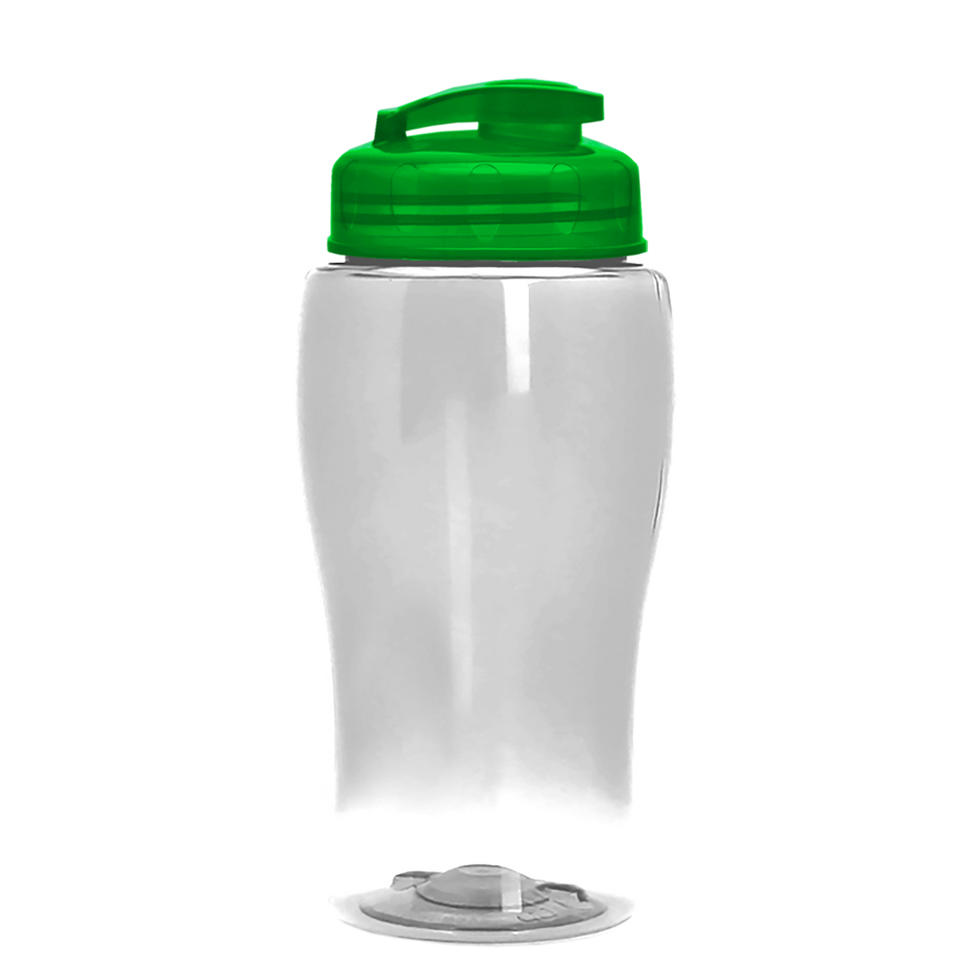 Poly-Pure Jr. - 18 oz. Transparent Bottle with USA Flip