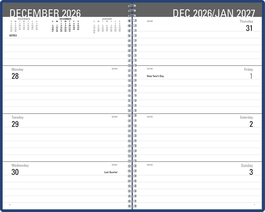Triumph® Calendars Classic Weekly Desk Planner