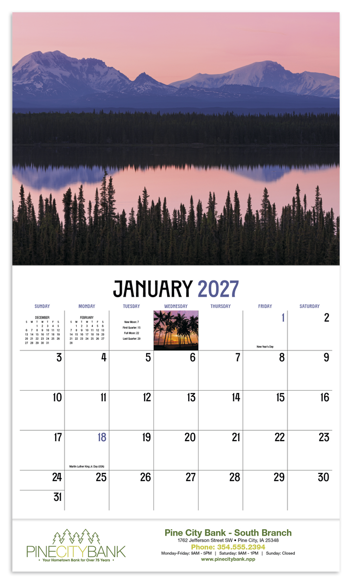 HotLine® Products Dawn to Dusk Appointment Calendar - Stapled