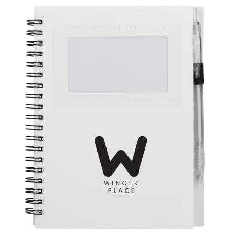 FSC® Recycled 5" x 7" Star Spiral Notebook with Pe