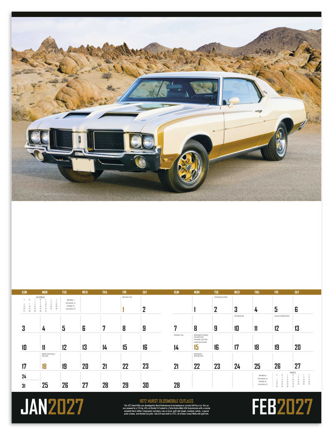 Triumph® Calendars Muscle Cars Calendar