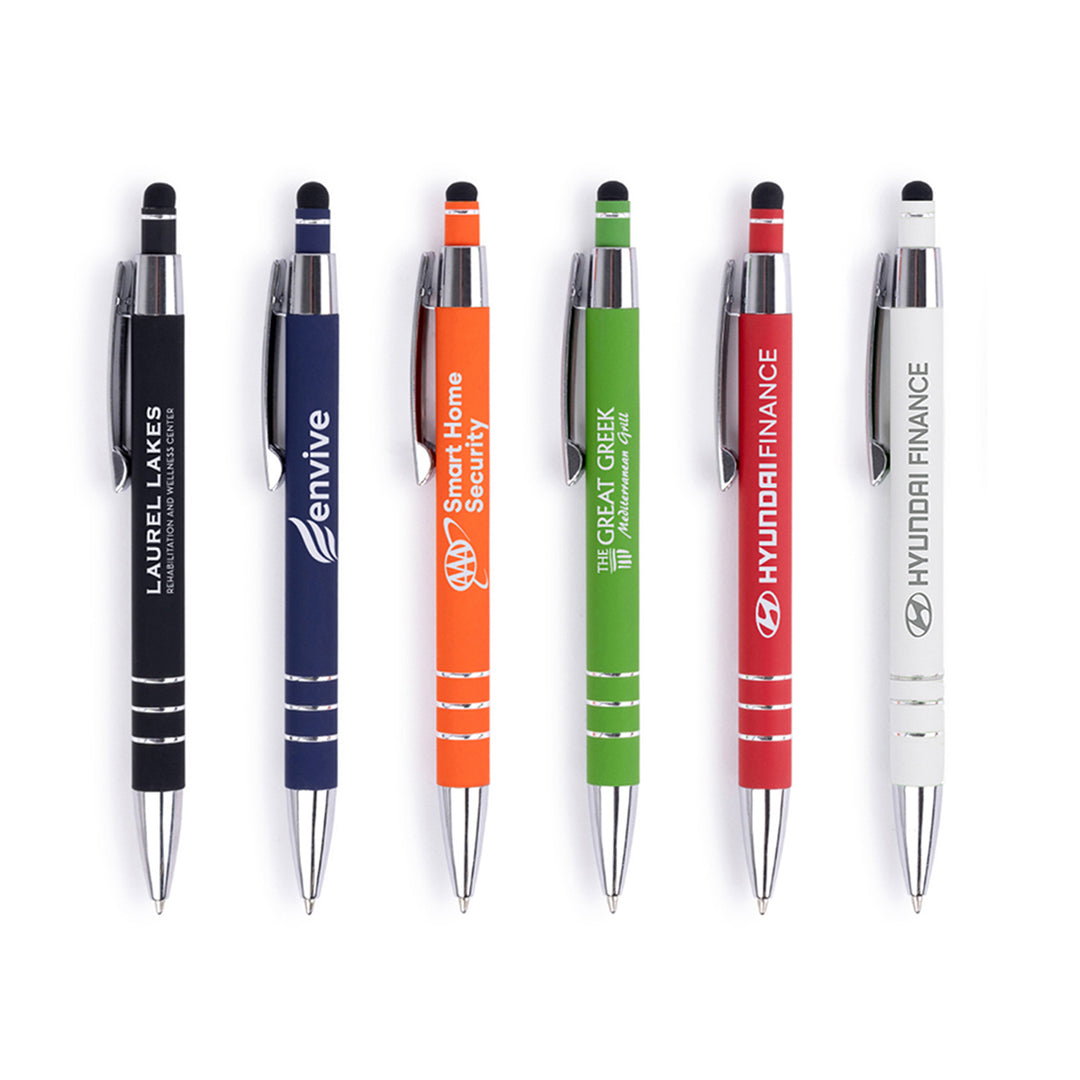 Karina Stylus Satin Soft Touch Click Metal Pen (CLOSEOUT)