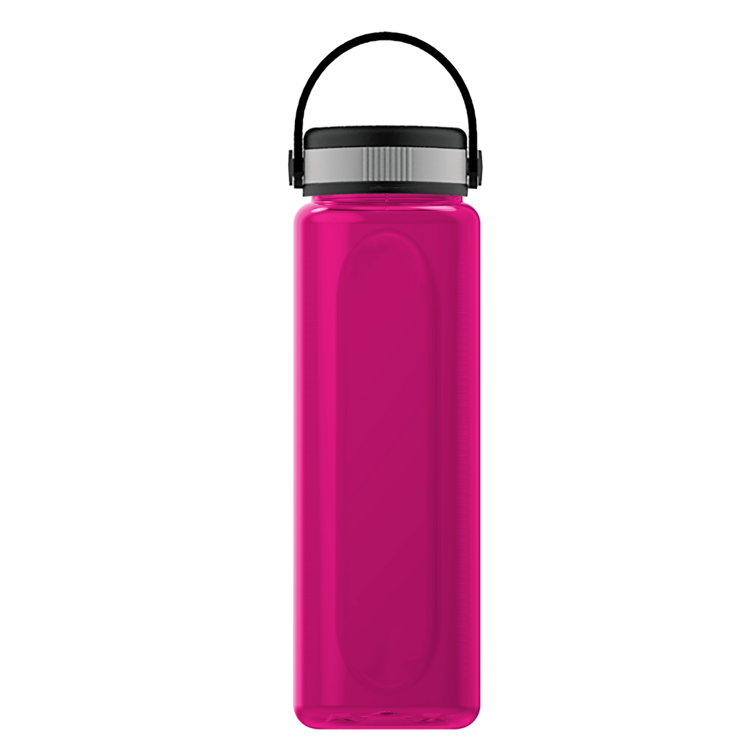 Boss Embossed RPET Bottle with Grip Lid - 26 oz.