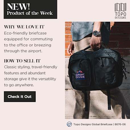 Topo Recycled Global Briefcase