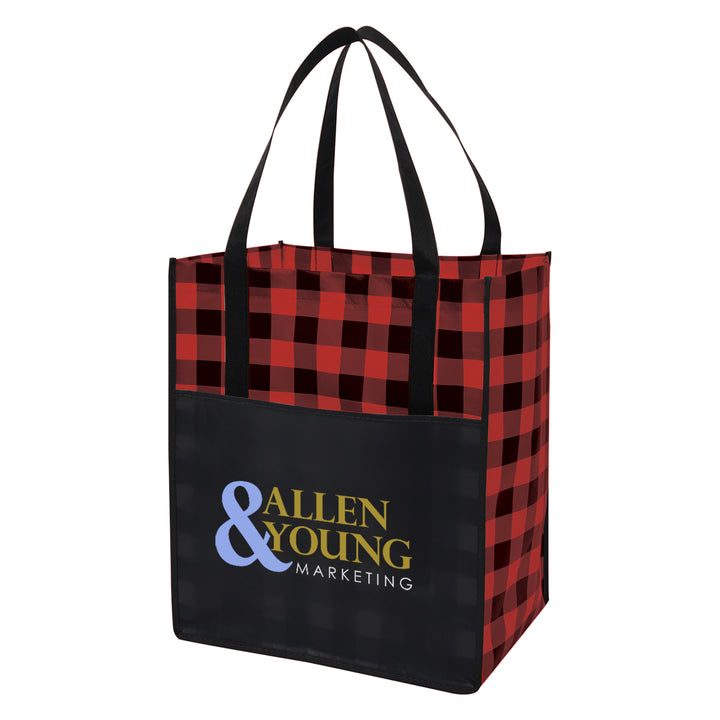 Northwoods Laminated Non-Woven Recycled Tote Bag