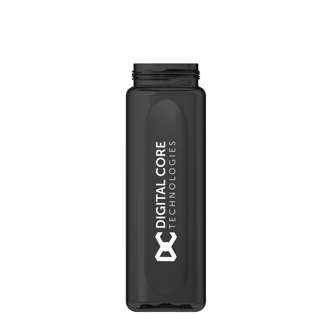 Garyline® Boss Embossed RPET Bottle with Flip-Straw, Swivel Handle Lid - 26 oz.