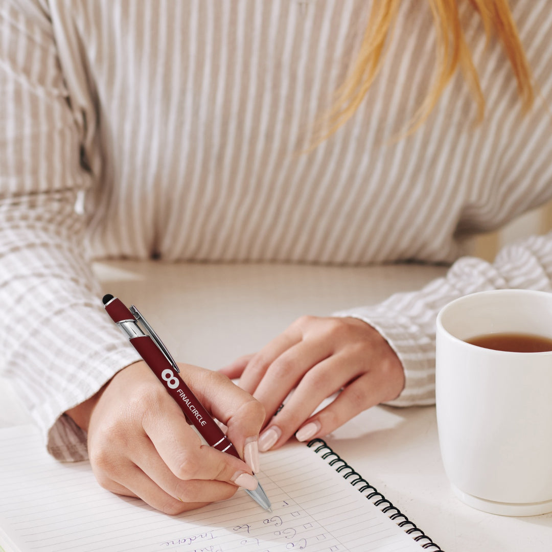 Alexandria Stylus Satin Soft Touch Click Metal Pen