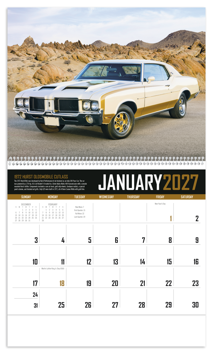 Triumph® Calendars Muscle Cars Calendar