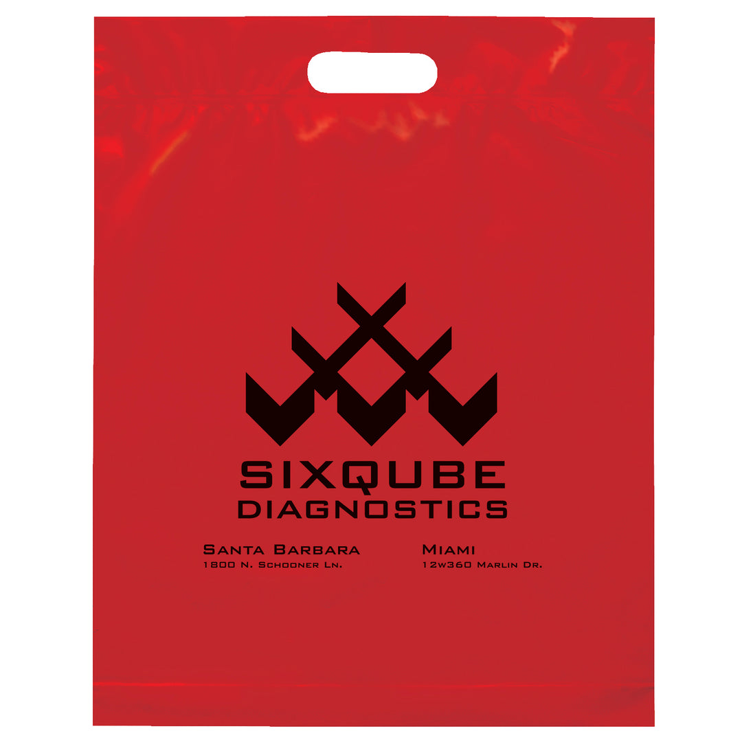 Die Cut Handle Bag - 15W x 19H x 3 - Flexo Ink Print