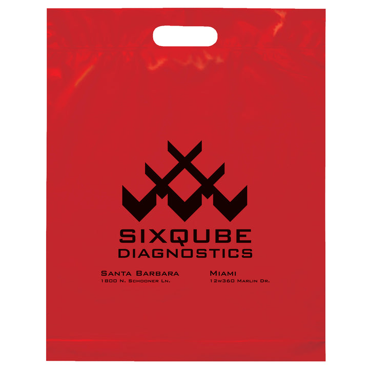 Die Cut Handle Bag - 15W x 19H x 3 - Flexo Ink Print