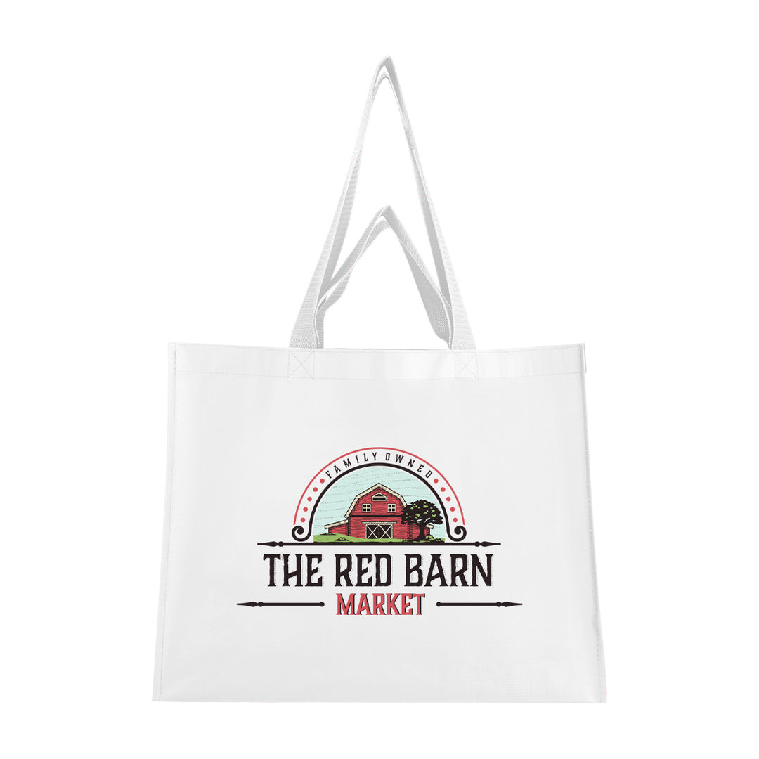 Matte Laminated Recycled Non-Woven Dual Handle Shopper Tote Bag