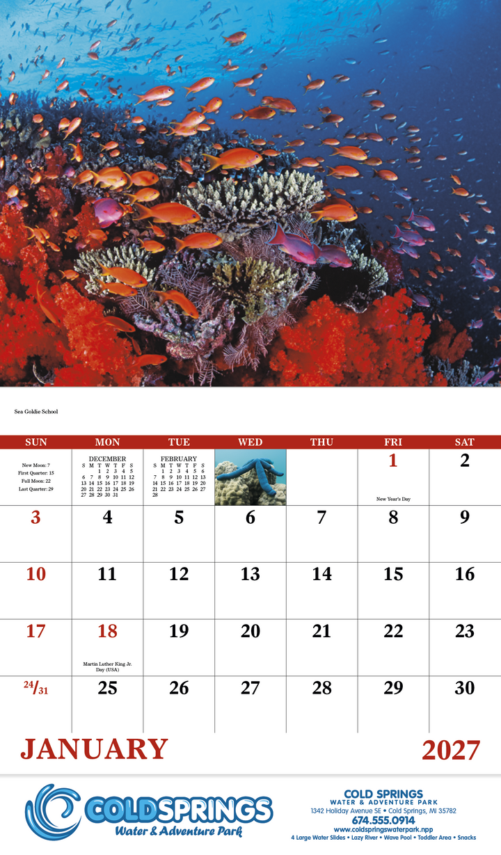 Good Value™ Ocean Glory - Stapled Calendar
