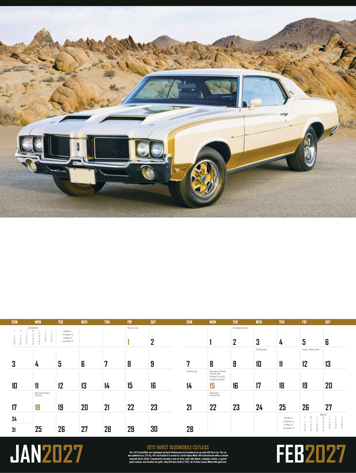 Triumph® Calendars Muscle Cars Calendar