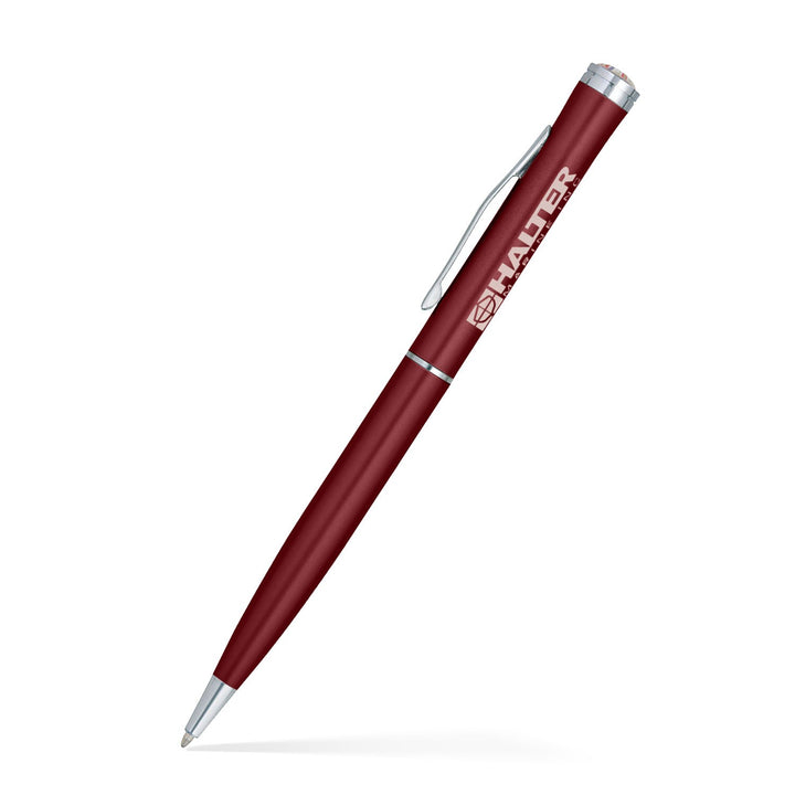 Aluminum Ballpoint Twist Metal Pen w/ Epoxy Dome Accent