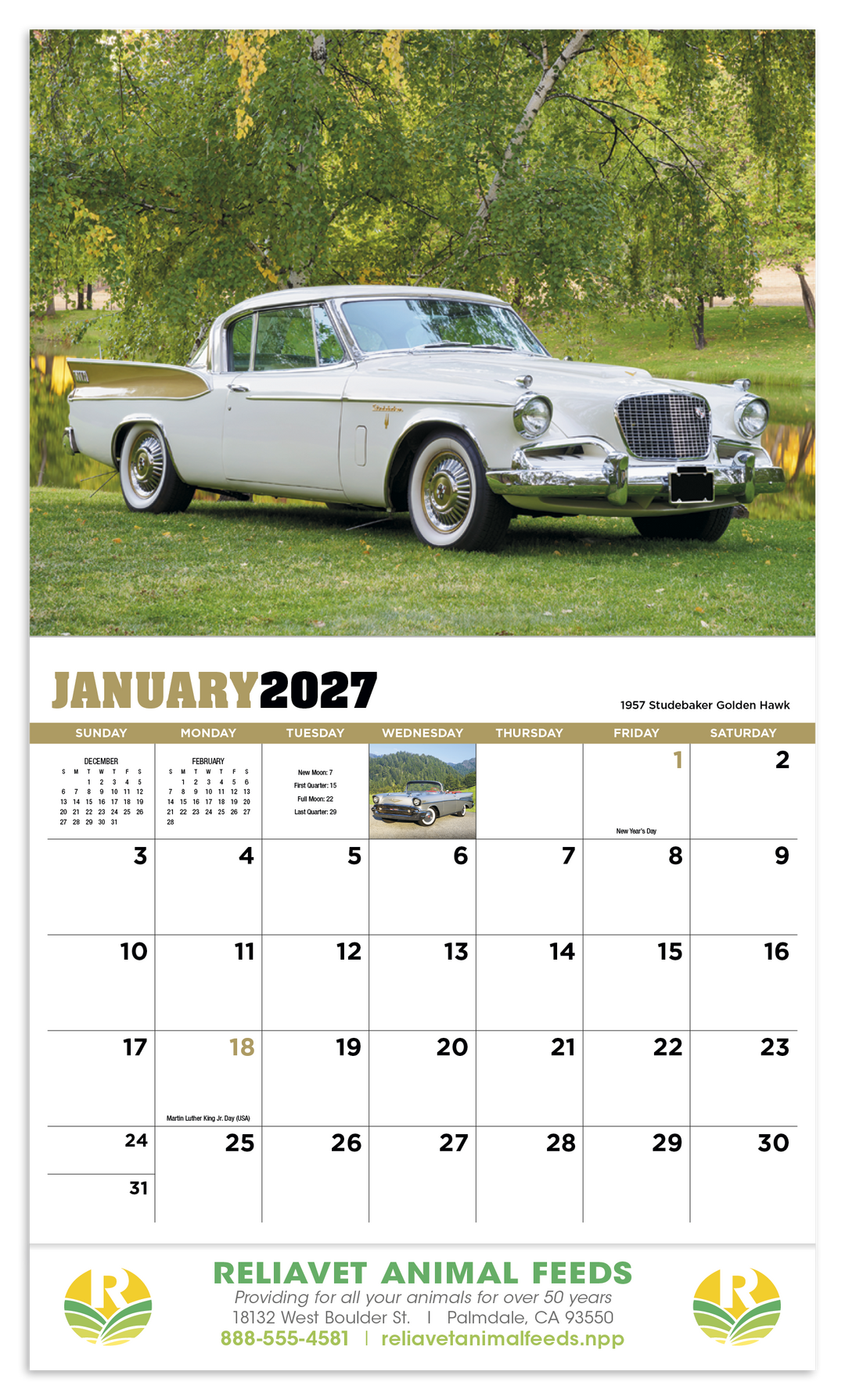 HotLine® Products Highway Memories Appointment Calendar - Stapled