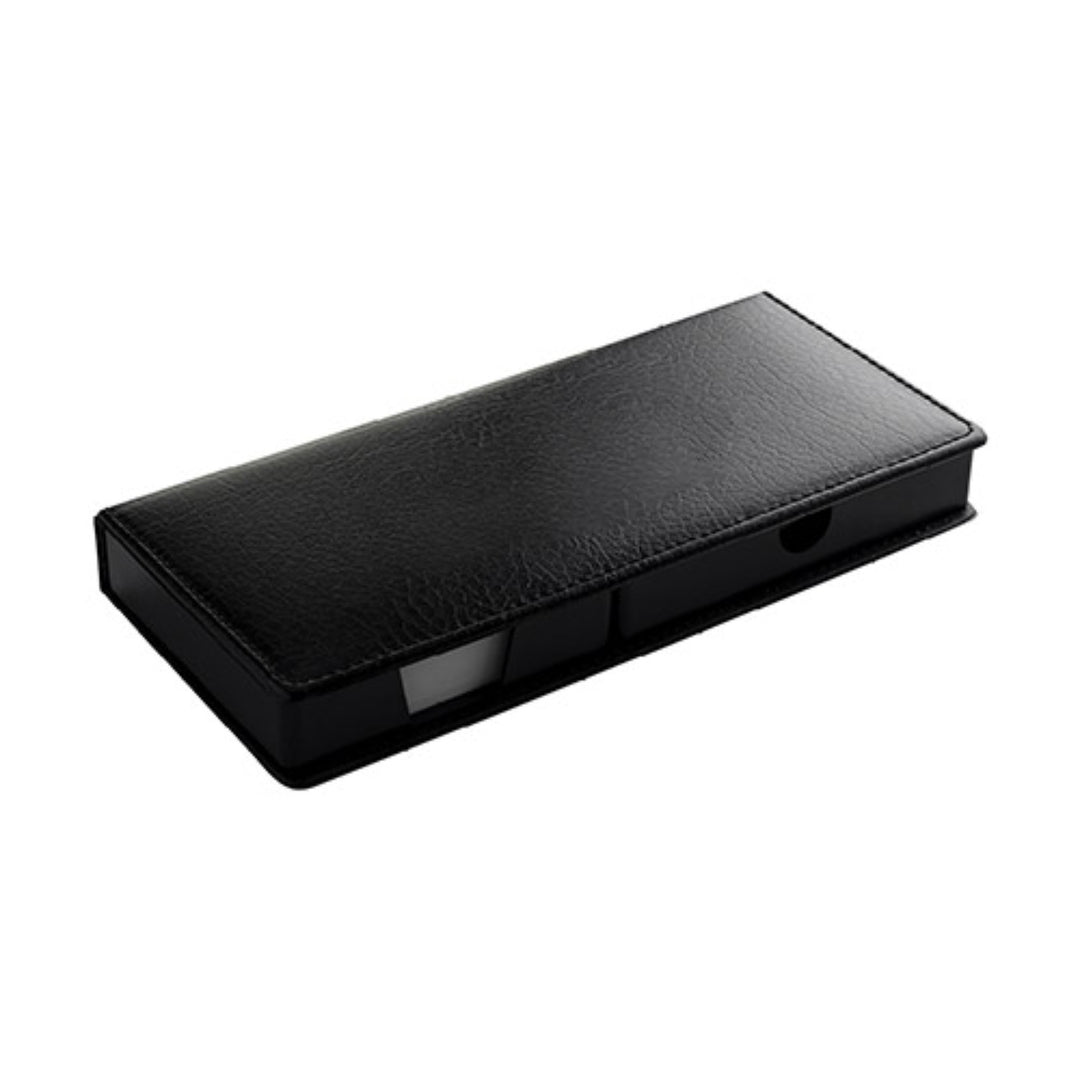 Leatherette Flip-Top Calendar Box with Pen