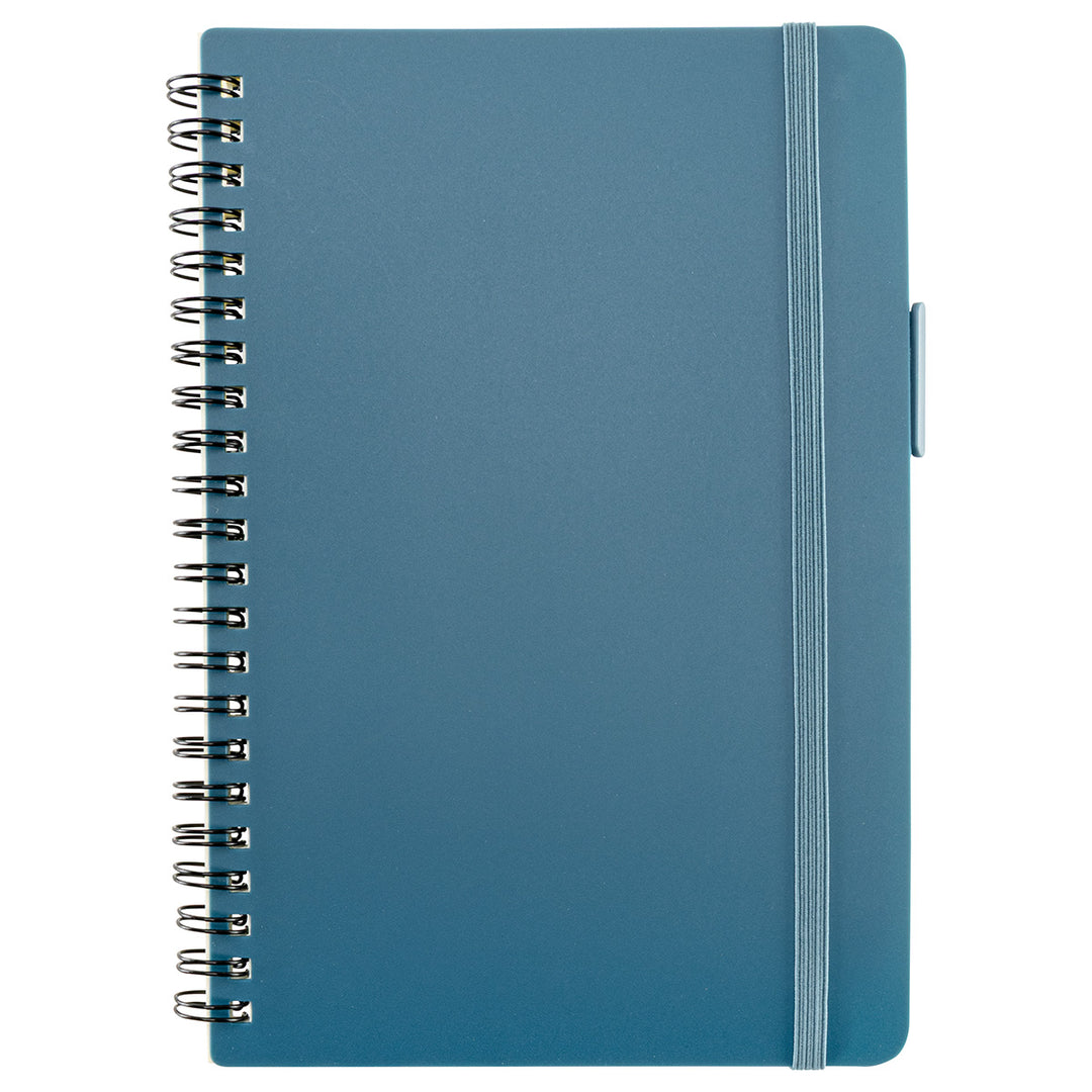 Avignon Repreve® Recycled Hardcover Spiral Notebook with Pen