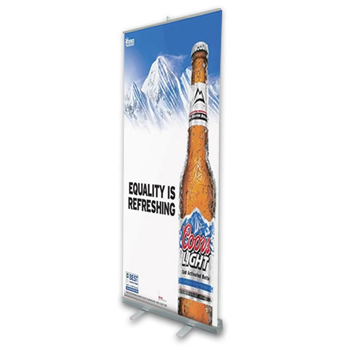 33 in. x 79 in. Pop-Up/Roll-Up Retractable Banner & Stand (FULL COLOR)