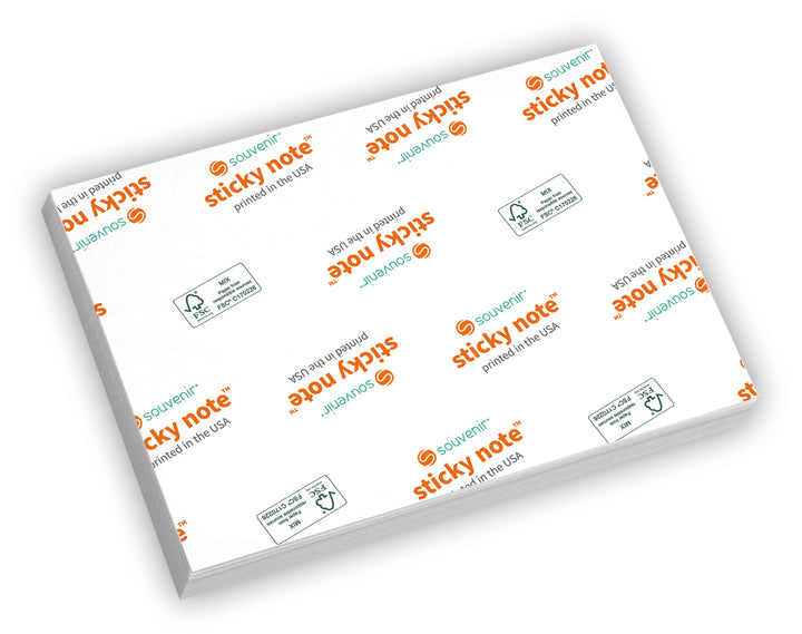 Souvenir® Sticky Note™ 4" x 3" Pad, 25 sheet