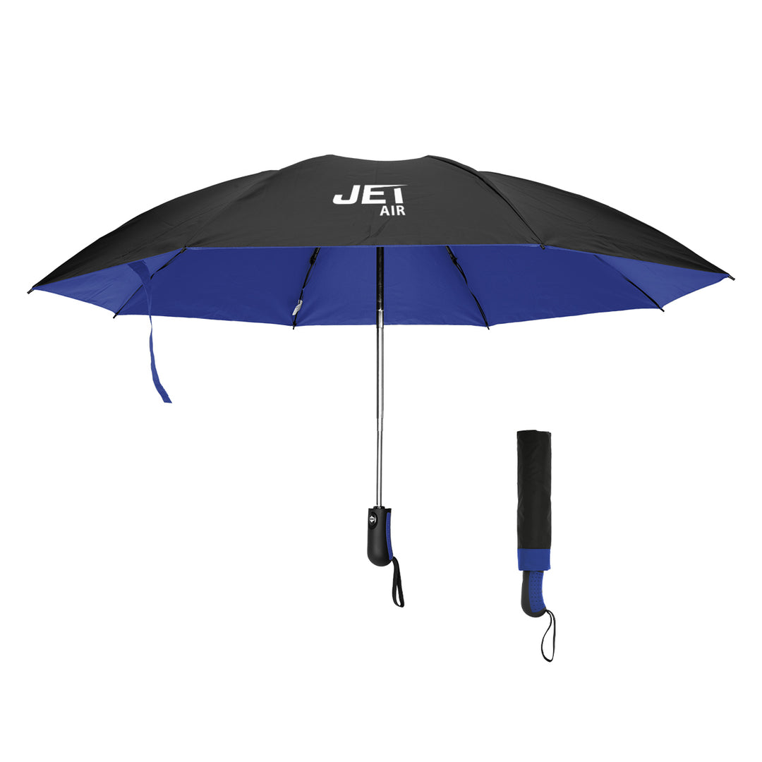 46" Arc Two-Tone rPET Inversion Umbrella