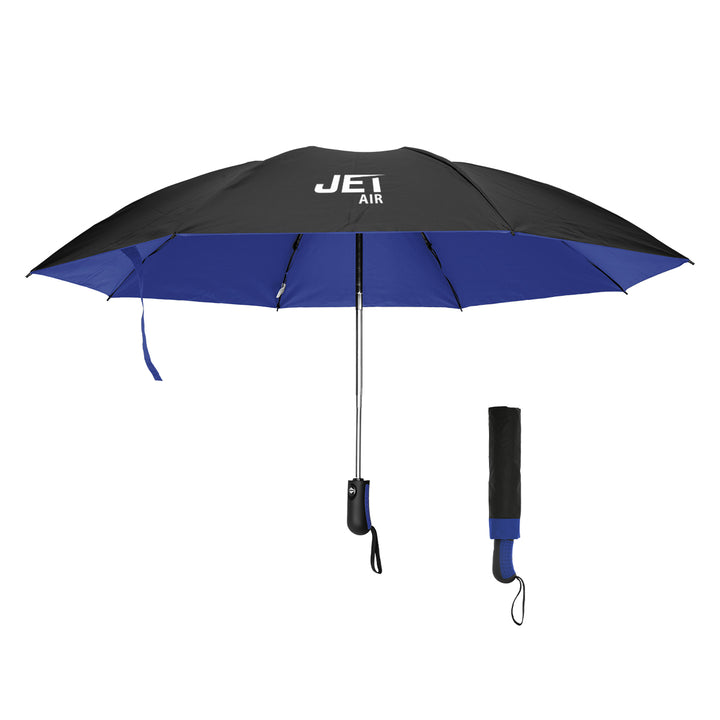 46" Arc Two-Tone rPET Inversion Umbrella