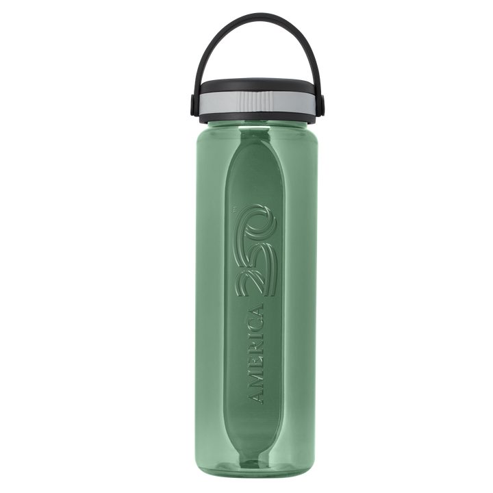 Boss Embossed RPET Bottle with Grip Lid - 26 oz.