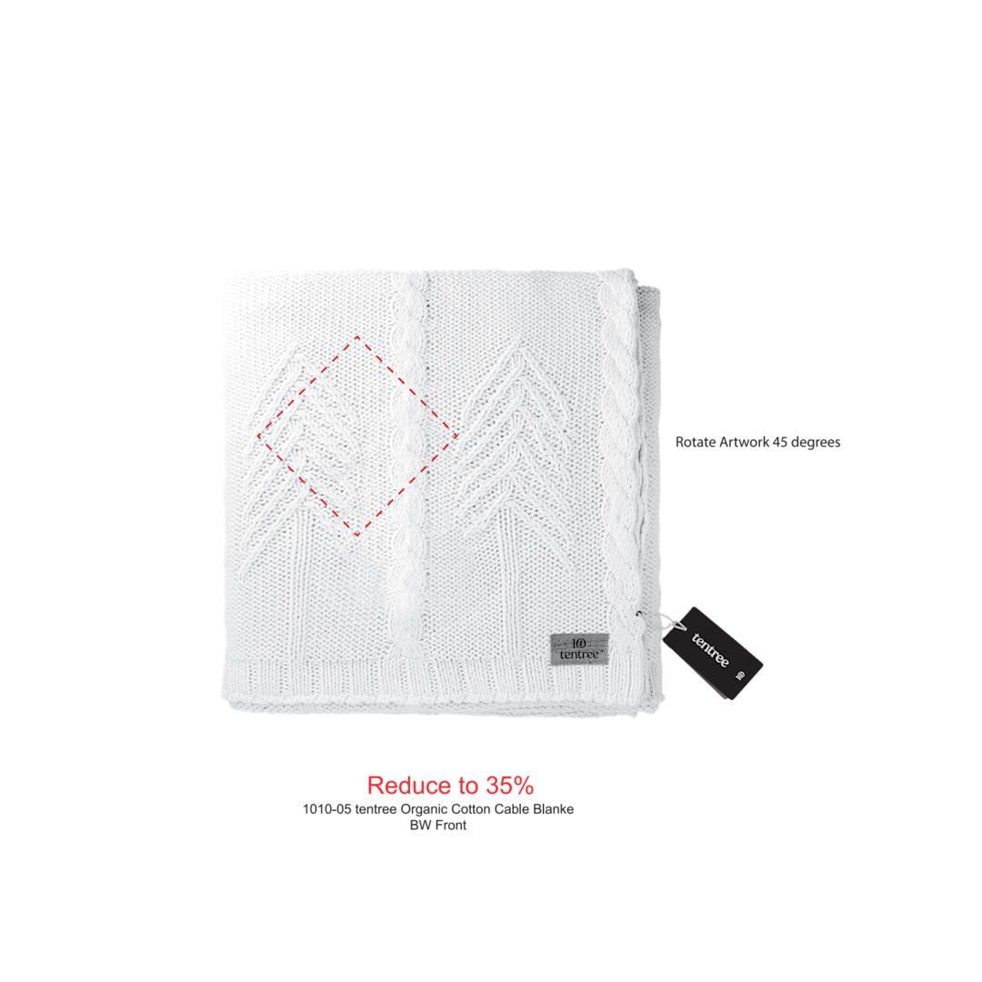 tentree Organic Cotton Cable Blanket