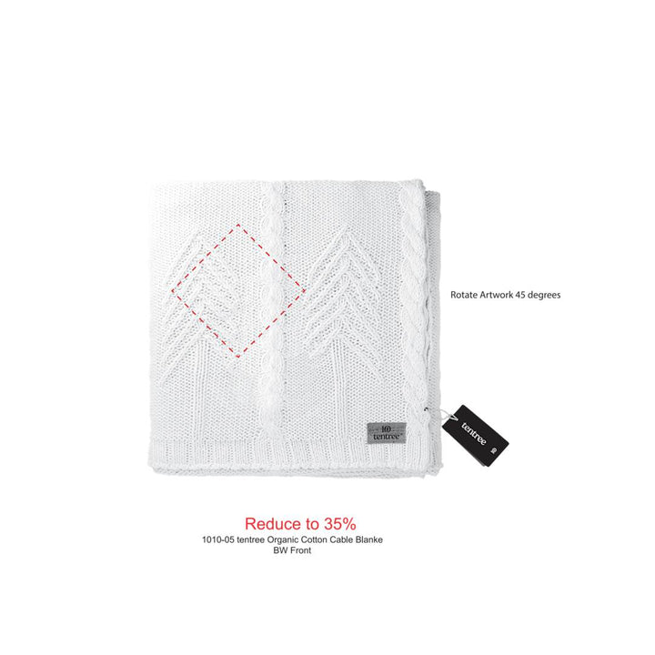tentree Organic Cotton Cable Blanket