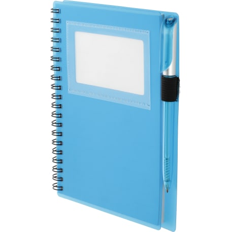 FSC® Mix 5.5" x 7" Star Spiral Notebook with Pen