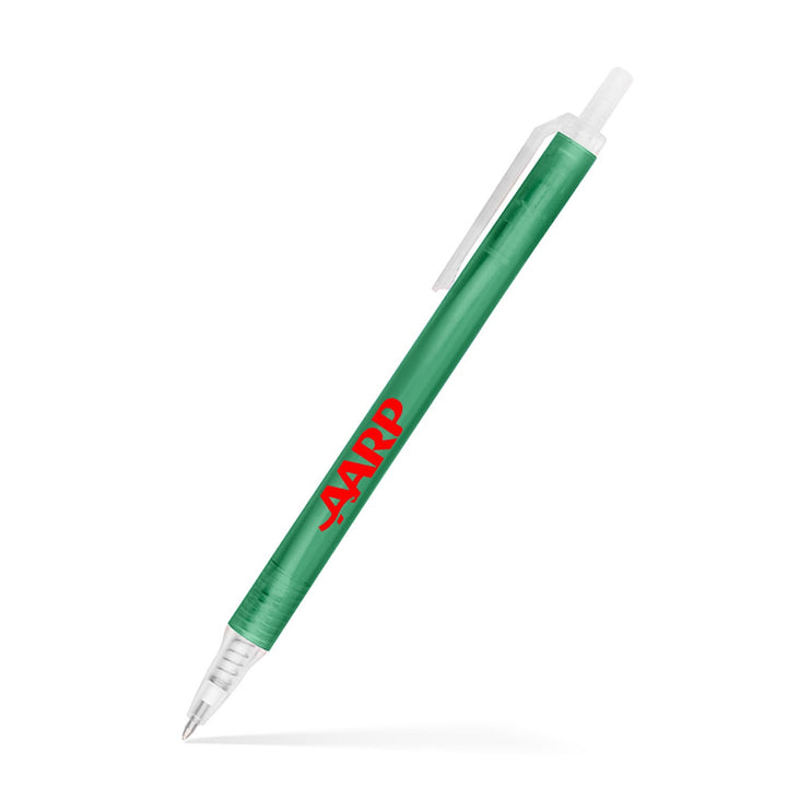 Amber Frosted Translucent Stick Click Pen