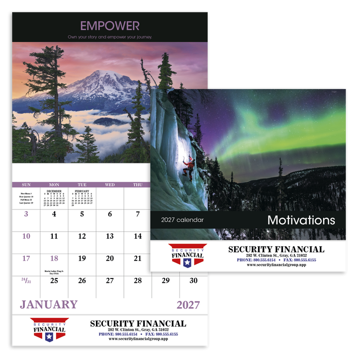 Good Value™ Motivations - Stapled Calendar