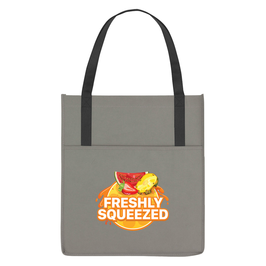 Non-Woven Shopper's Pocket Recycled Tote Bag