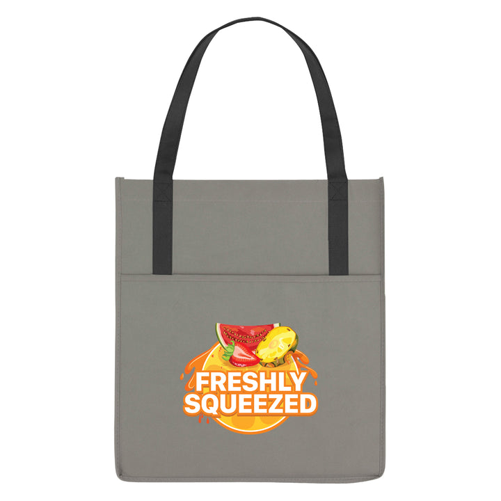 Non-Woven Shopper's Pocket Recycled Tote Bag