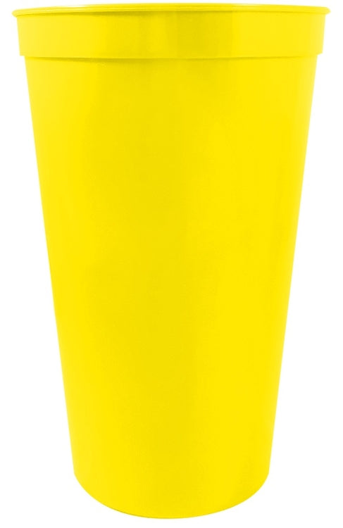 22 oz. Smooth Wall Plastic Stadium Cup