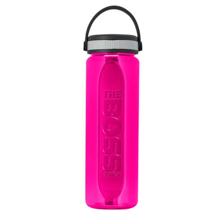 Boss Embossed RPET Bottle with Grip Lid - 26 oz.