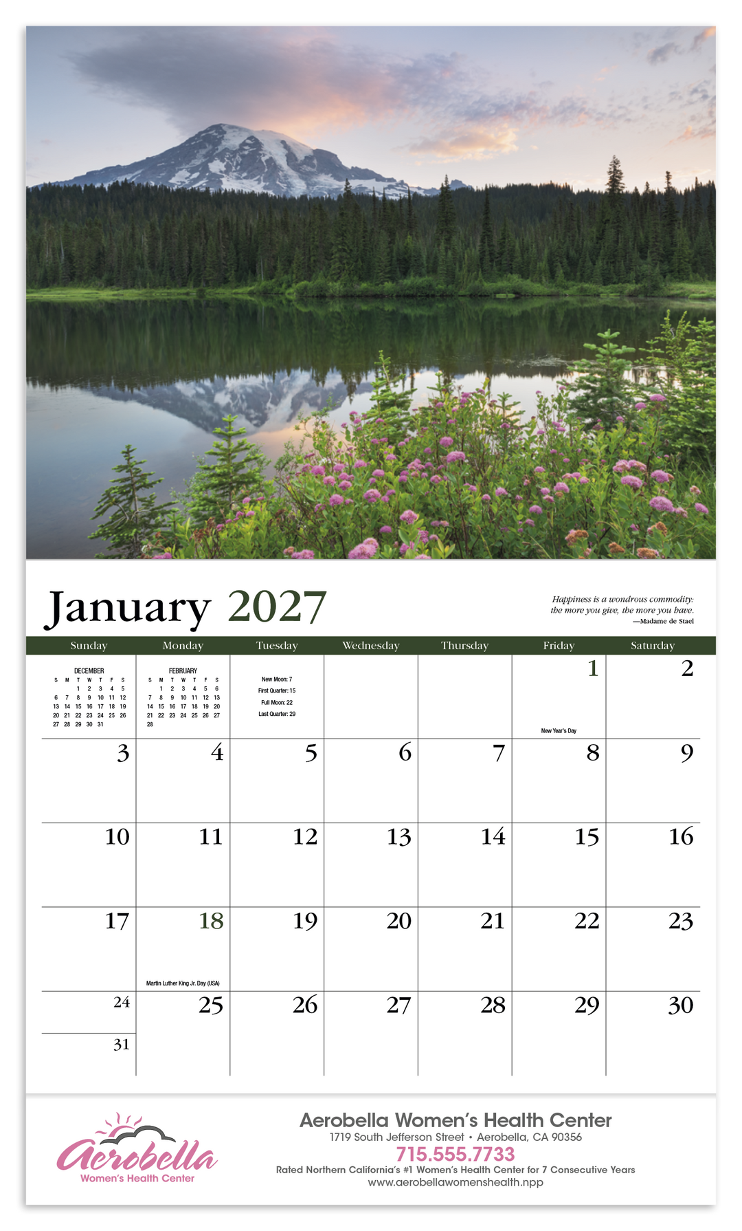HotLine® Products Contemplations Appointment Calendar - Stapled