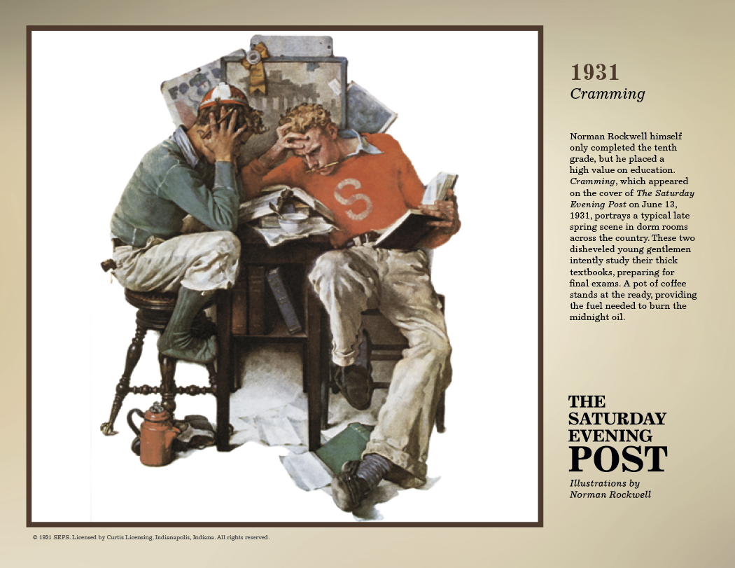 Triumph® Calendars The Saturday Evening Post Illustrations by Norman Rockwell Calendar