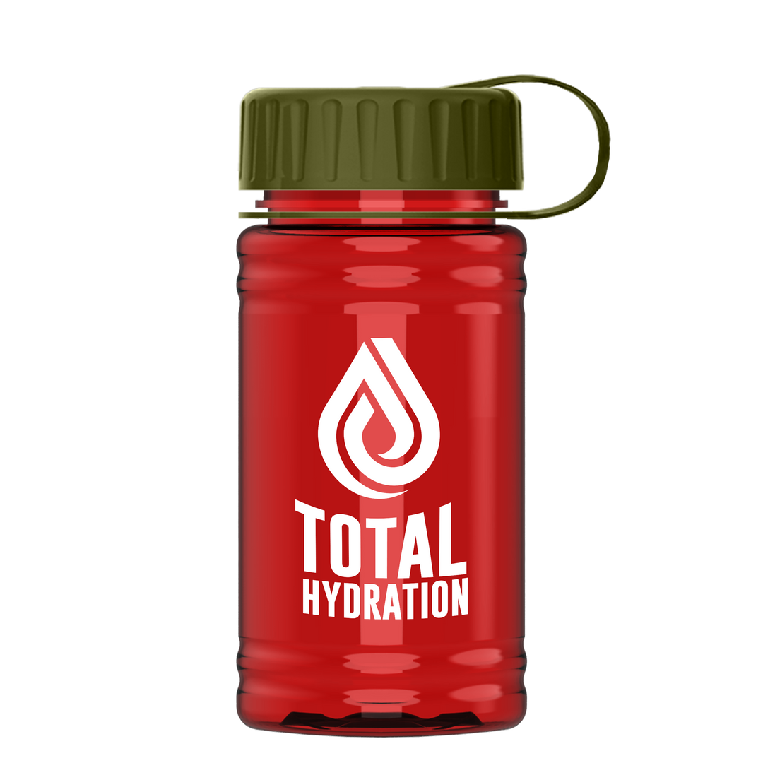 Mini RPET Bottle with Tethered Lid - 16 oz.