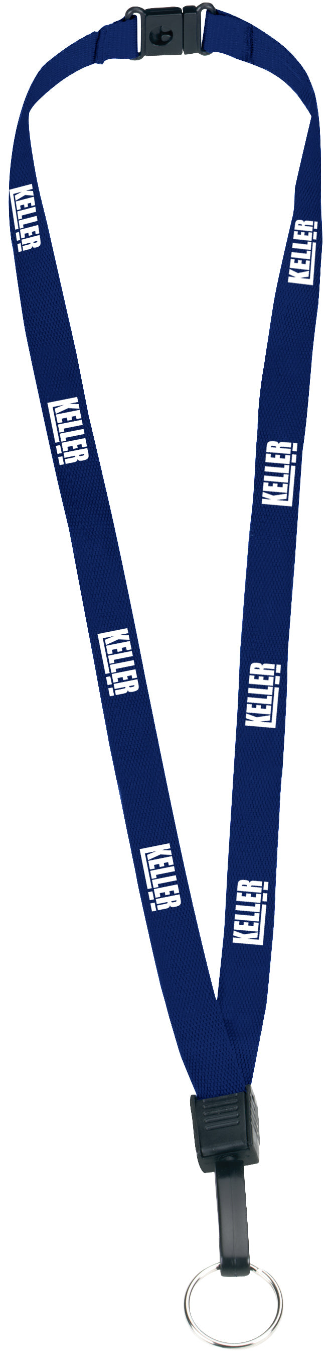 1/2" Breakaway Lanyard with Key Ring