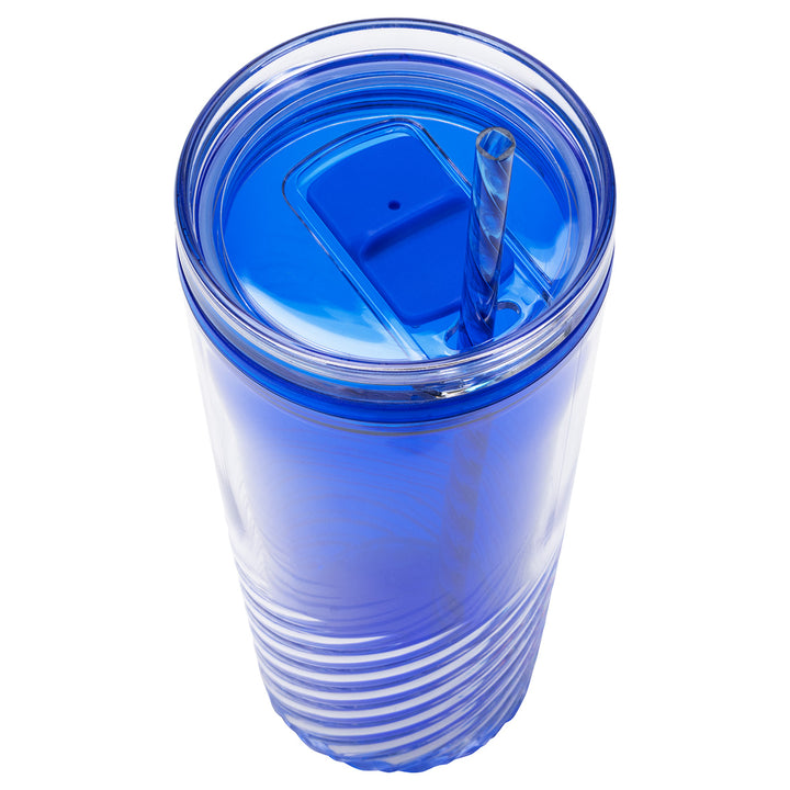 Clio 20 oz  2-in-1 Recycled Acrylic Straw Tumbler