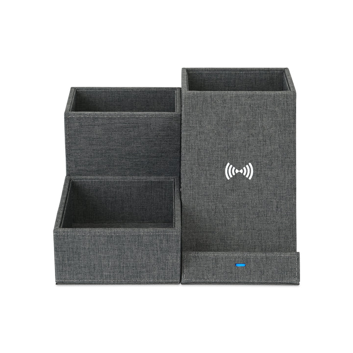 Eden Recycled rPET Wireless Charging Desk Organizer